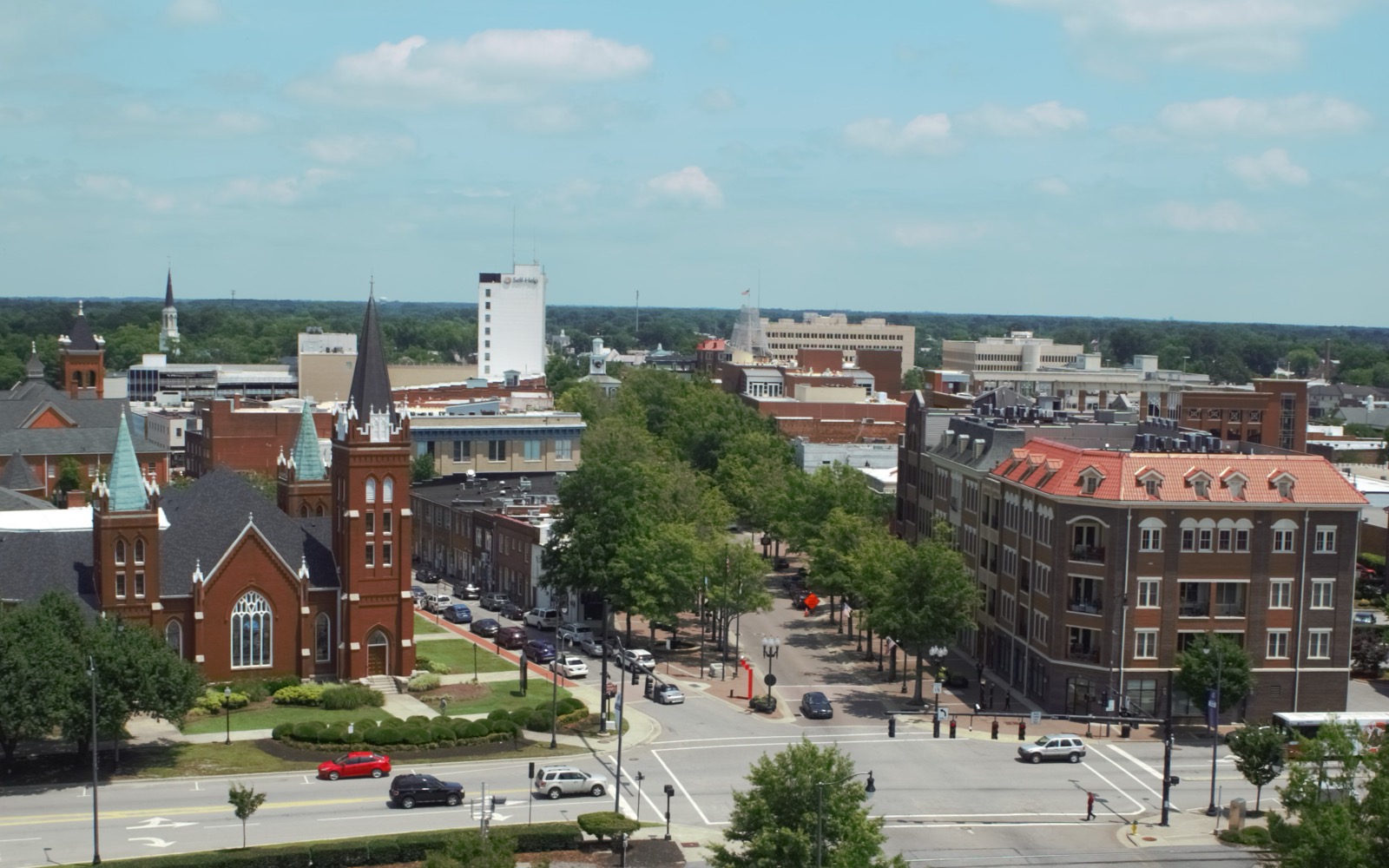 The downtown Fayetteville, North Carolina skyline
